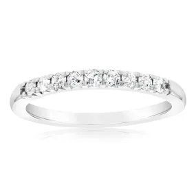 1/4 Carat Diamond Eternity Ring in 10ct White Gold