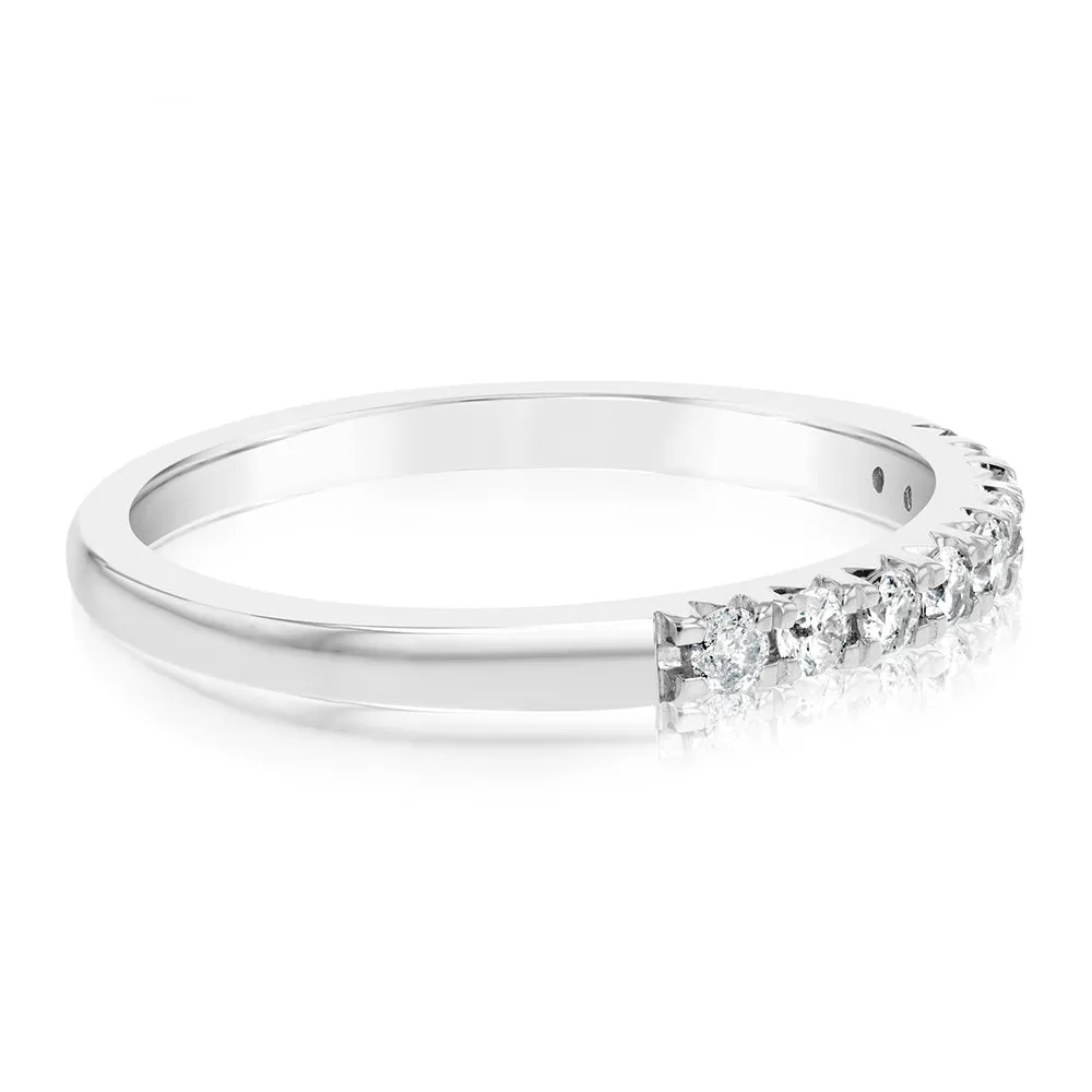 1/4 Carat Diamond Eternity Ring in 10ct White Gold