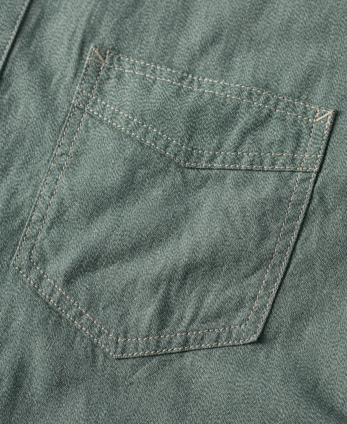 1930s Jaspé Workshirt - Sage