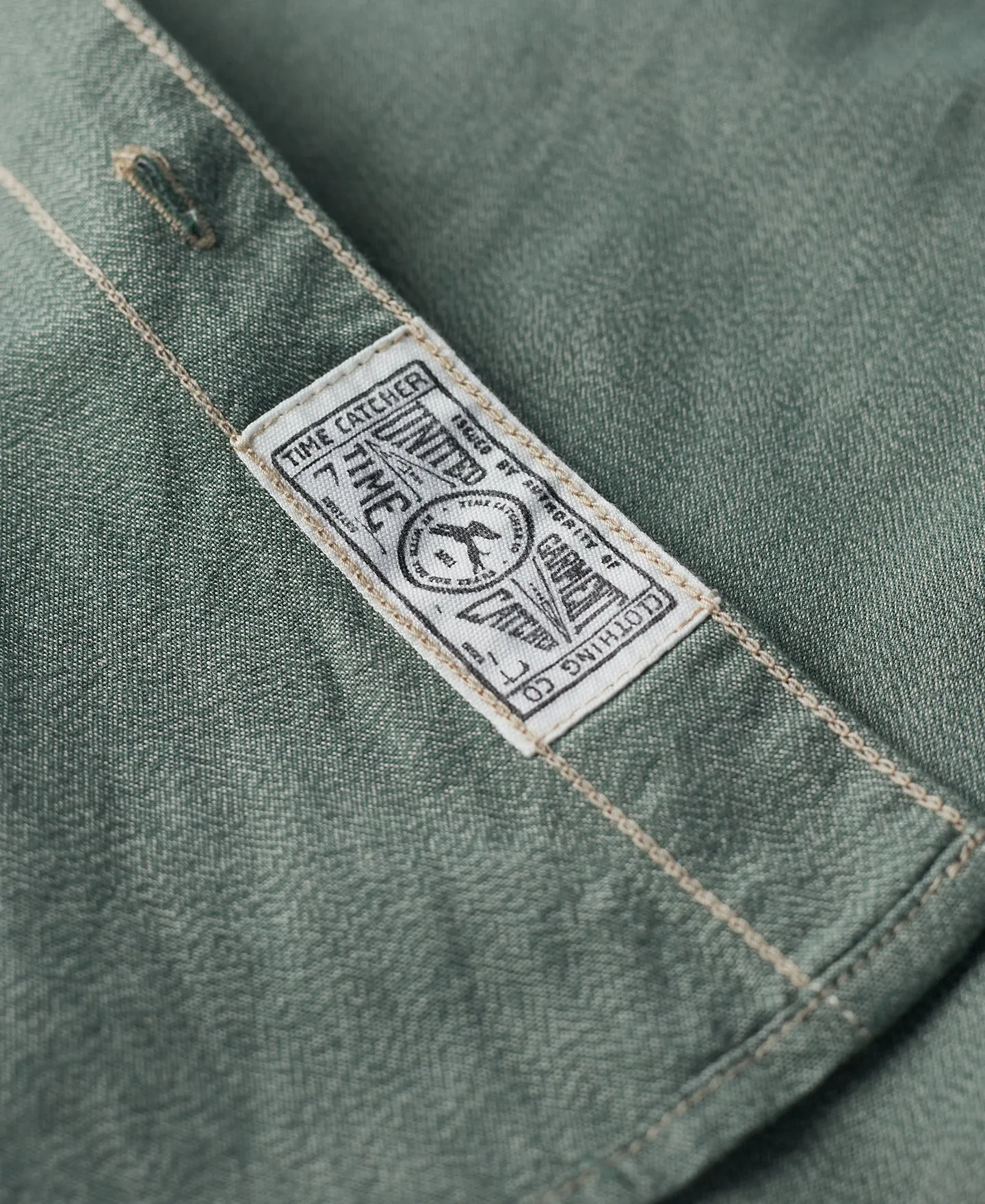 1930s Jaspé Workshirt - Sage