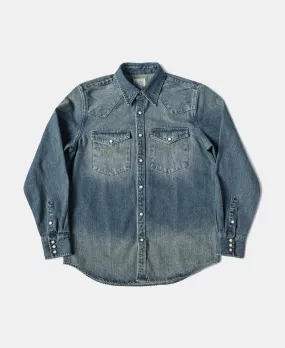 1950s Slub Denim Western Shirt