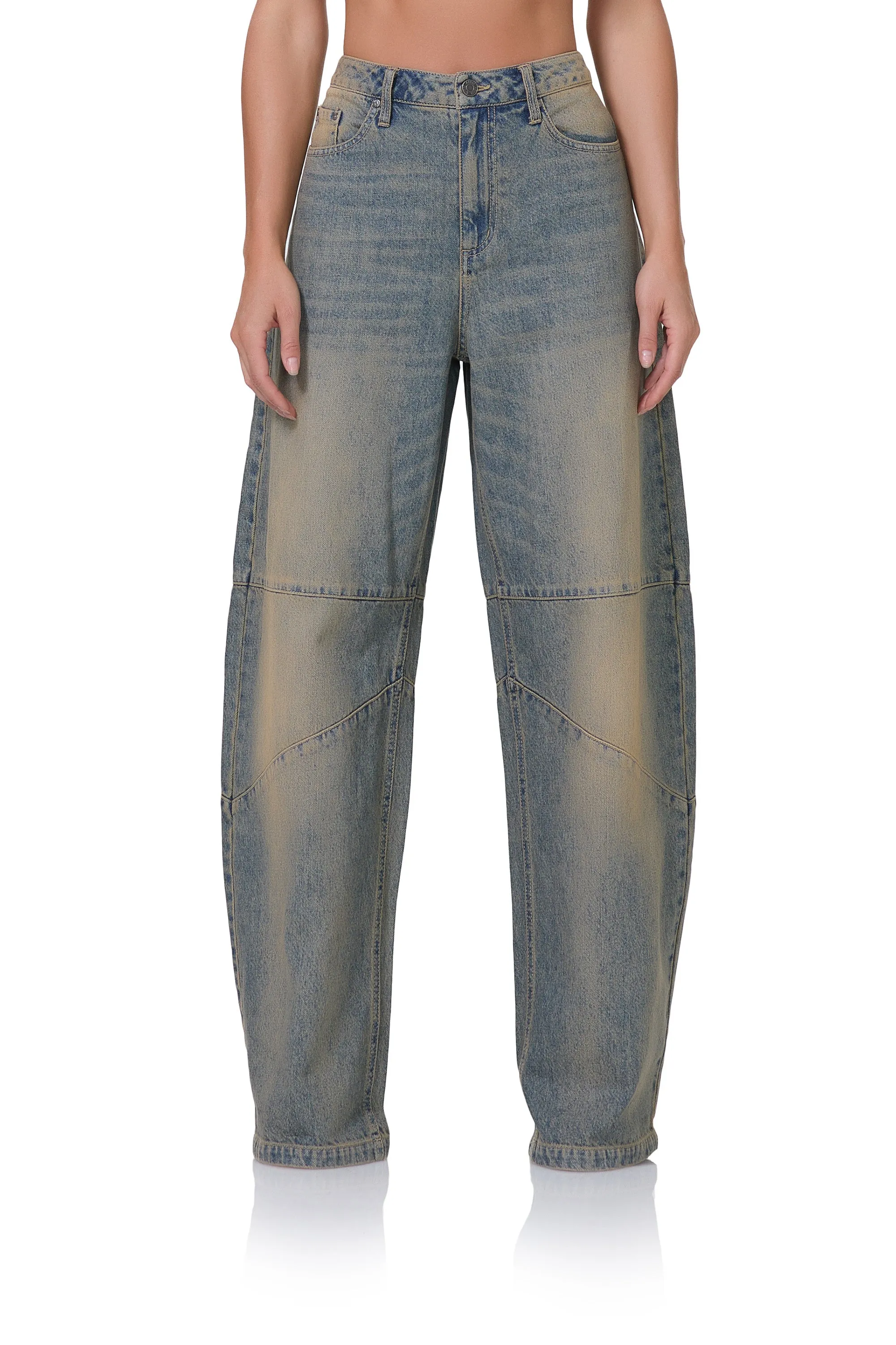 Ajax Barrel Jean - Tinted Grunge Wash