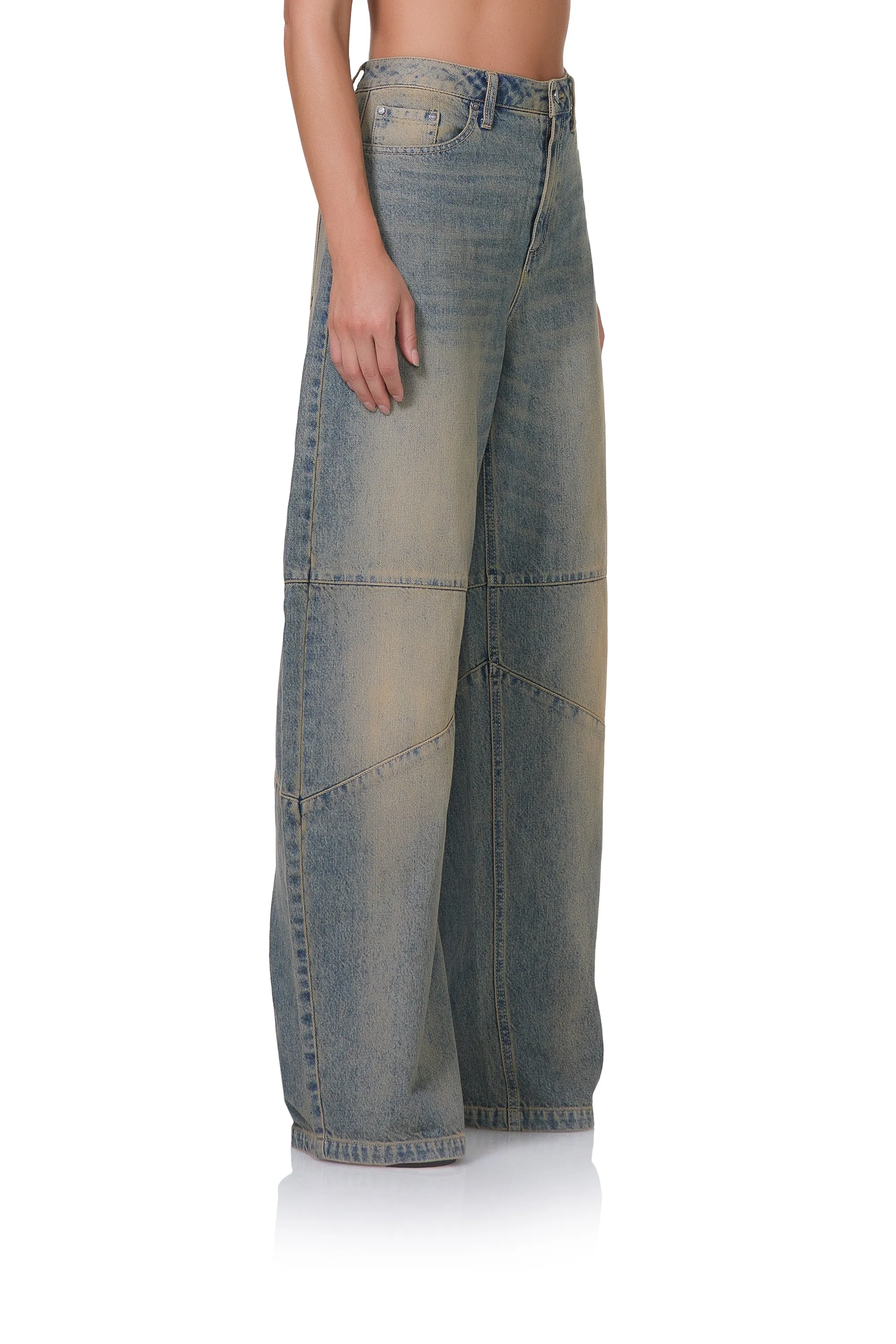 Ajax Barrel Jean - Tinted Grunge Wash