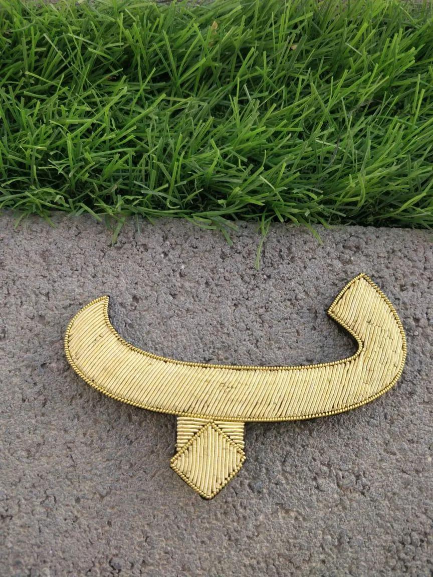 Arabic Letter Embroidered Pin