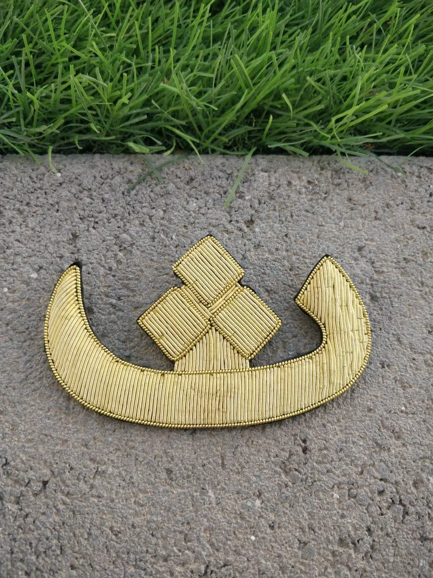 Arabic Letter Embroidered Pin