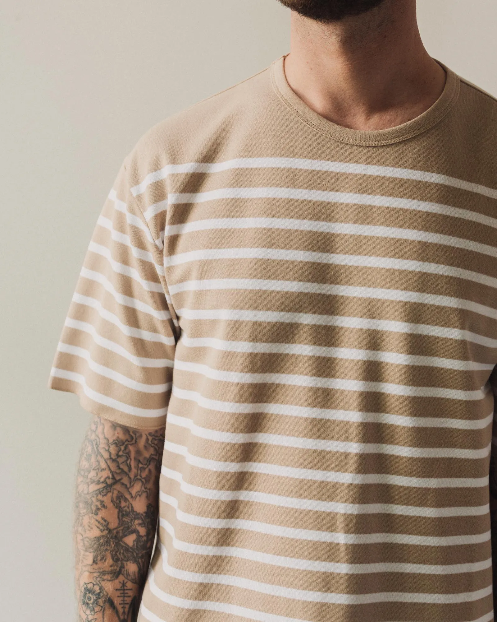 Arpenteur Pontus Tee, Sand/White