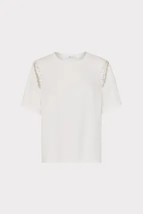 Avril Crystal Trim Tee