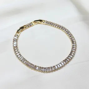 Baguette bracelet gold