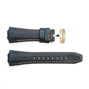 Band for Cruise Original - Glam 111015 Black Leather with Orange Stitching