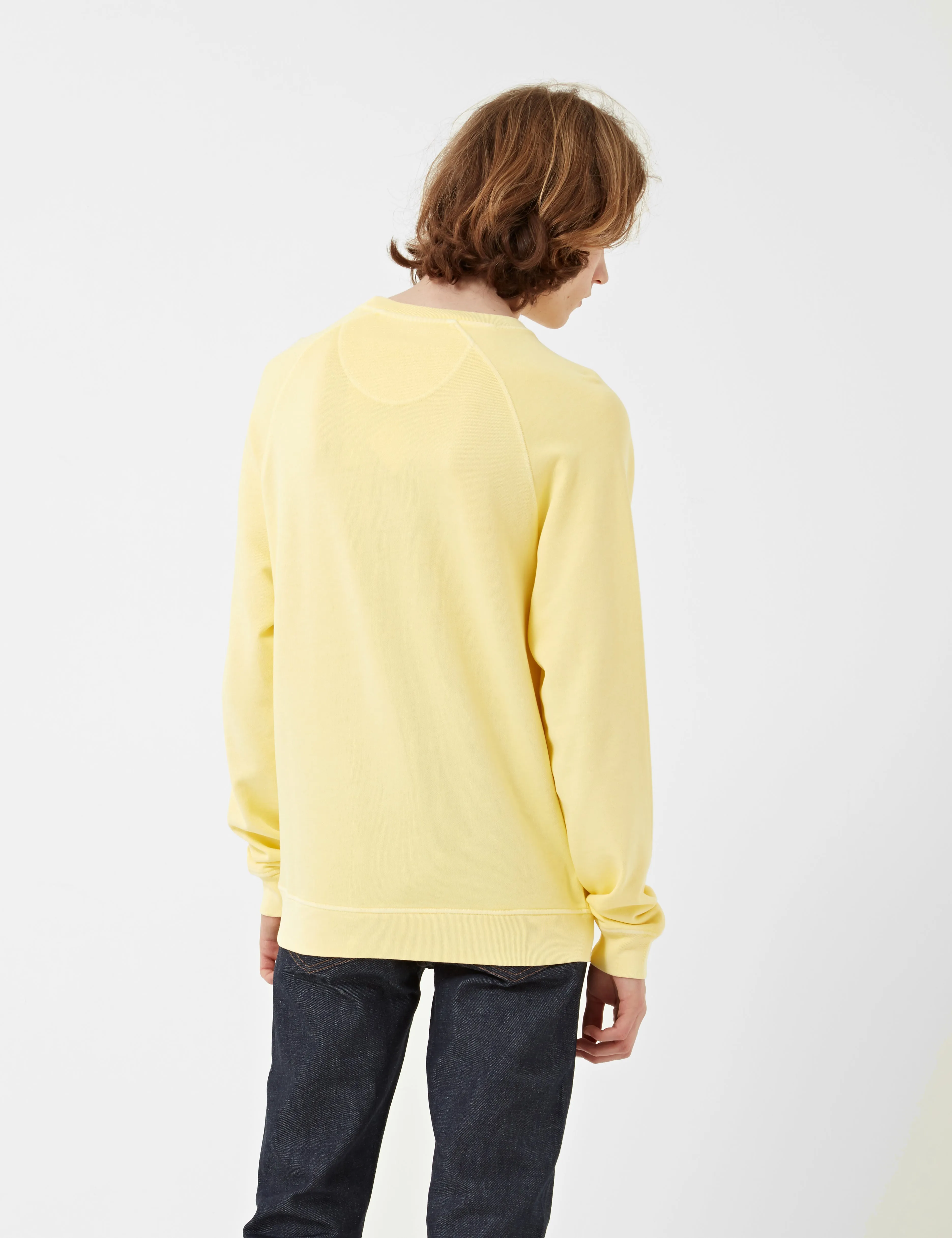 Barbour Pike Crew Sweatshirt - Lemon Yellow