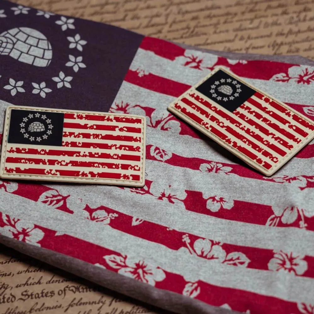 Betsy Ross Flag - Luau Edition PVC Patch