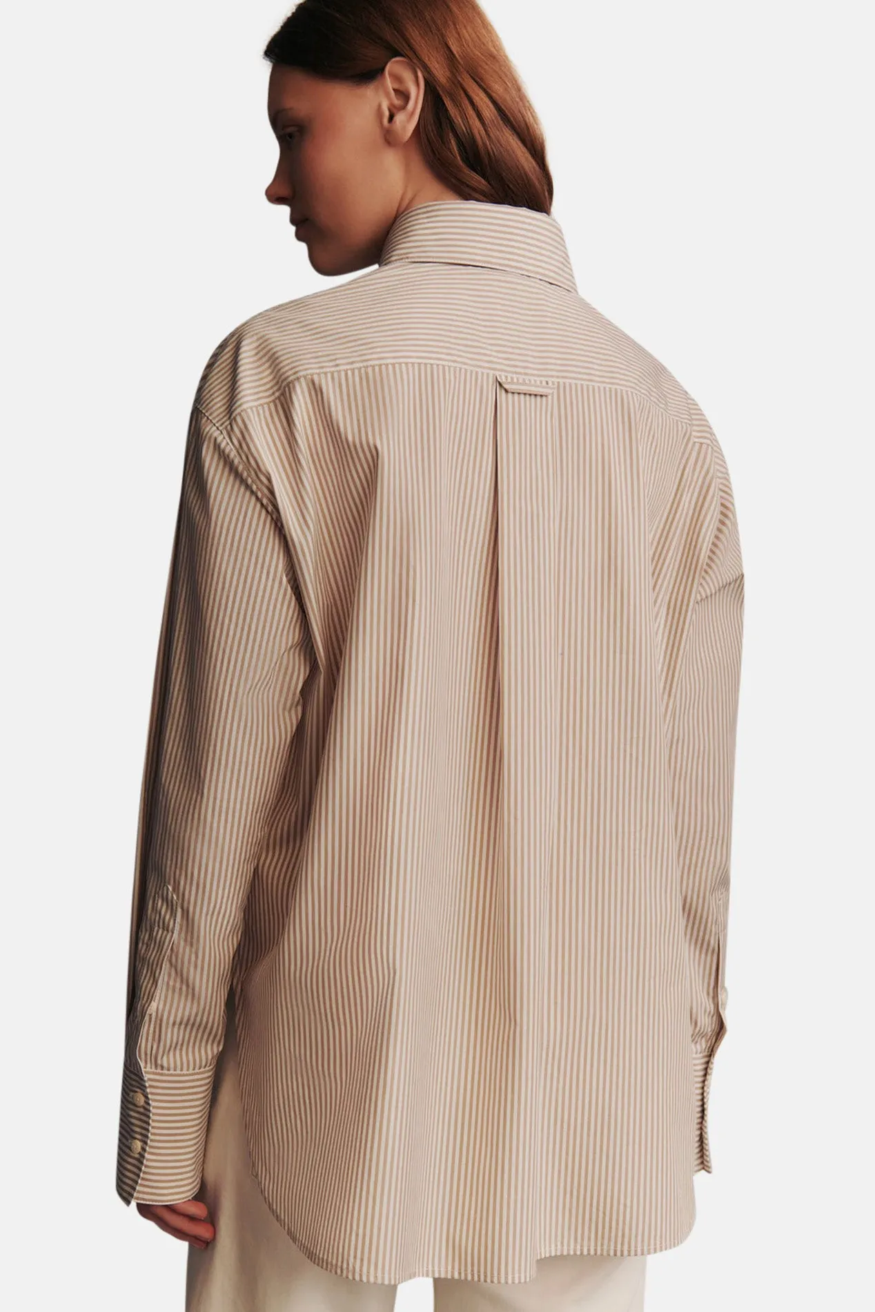 Big Joe Shirt In Awning Lady Stripe Khaki/White