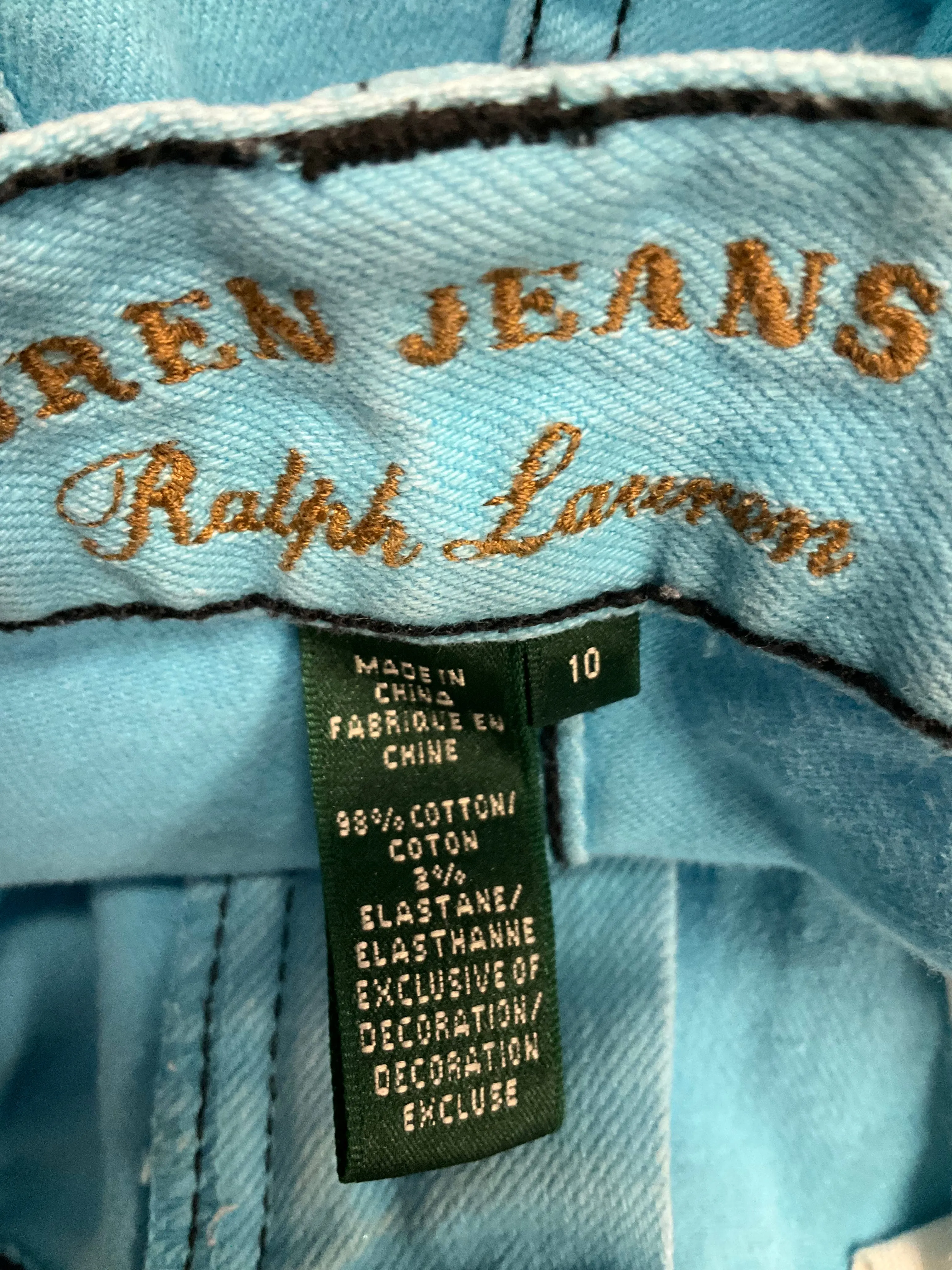 Blue Jeans Straight Ralph Lauren, Size 10