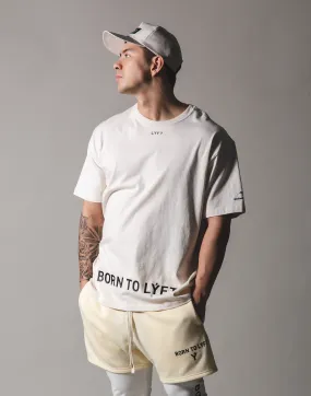 BORN TO LÝFT Big T-Shirt - Off White