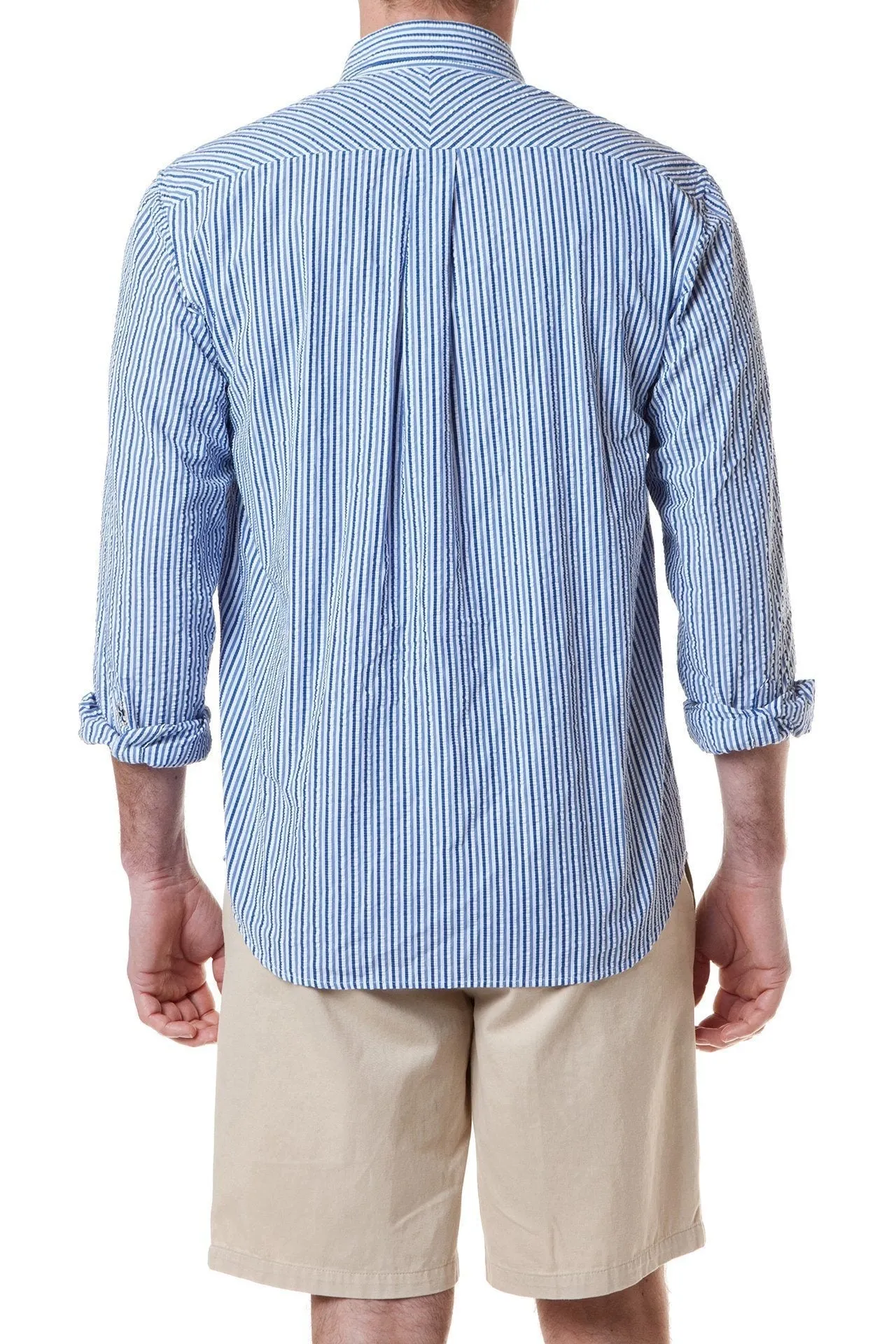 Chase Shirt Royal & Navy Seersucker