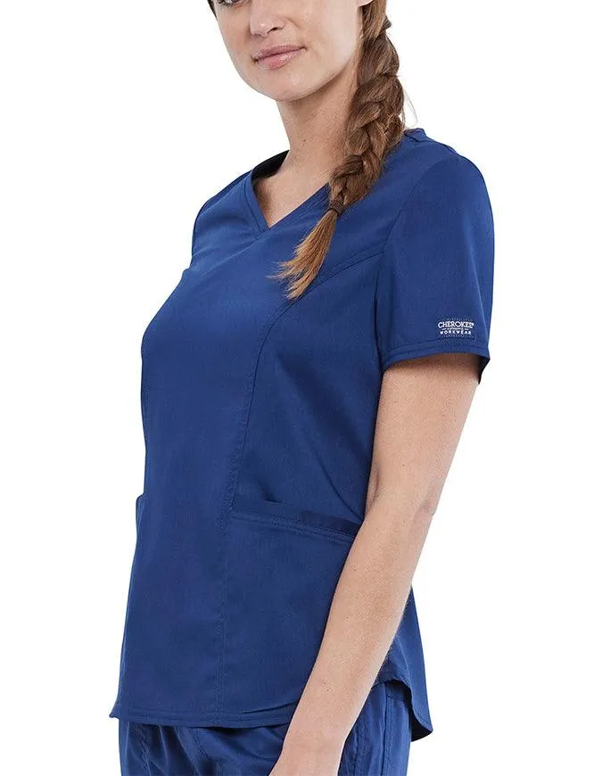 Cherokee Workwear Revolution Women's V-Neck Top