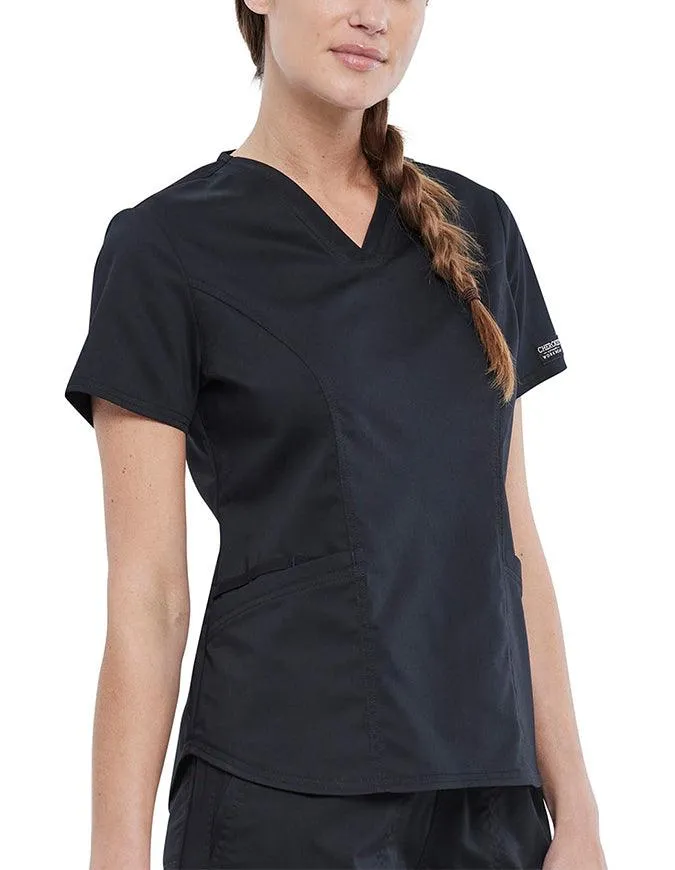 Cherokee Workwear Revolution Women's V-Neck Top