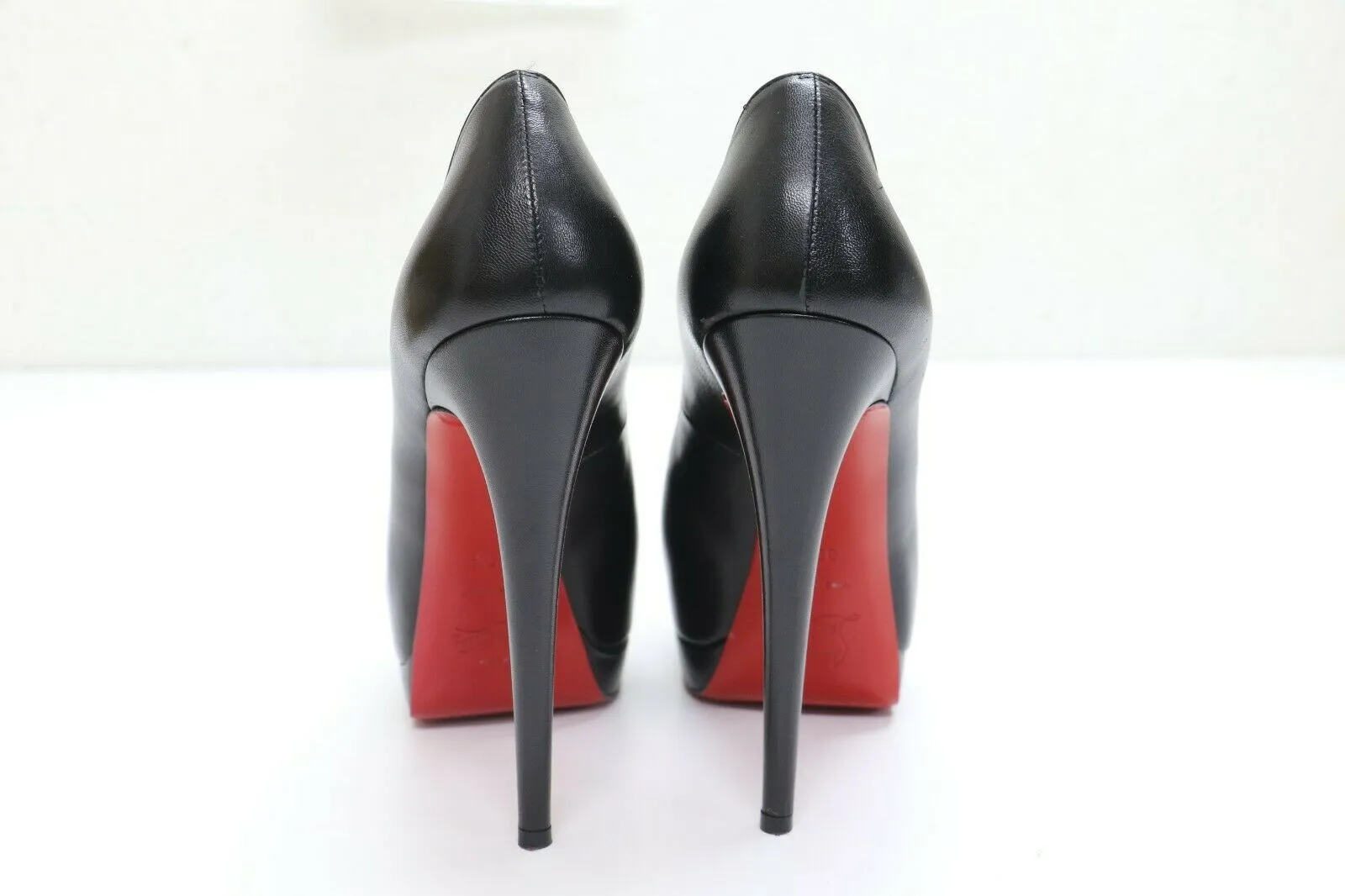 CHRISTIAN LOUBOUTIN Kid Leather Palais Royal 140 Pumps 39.5EU sz: 9US - Black