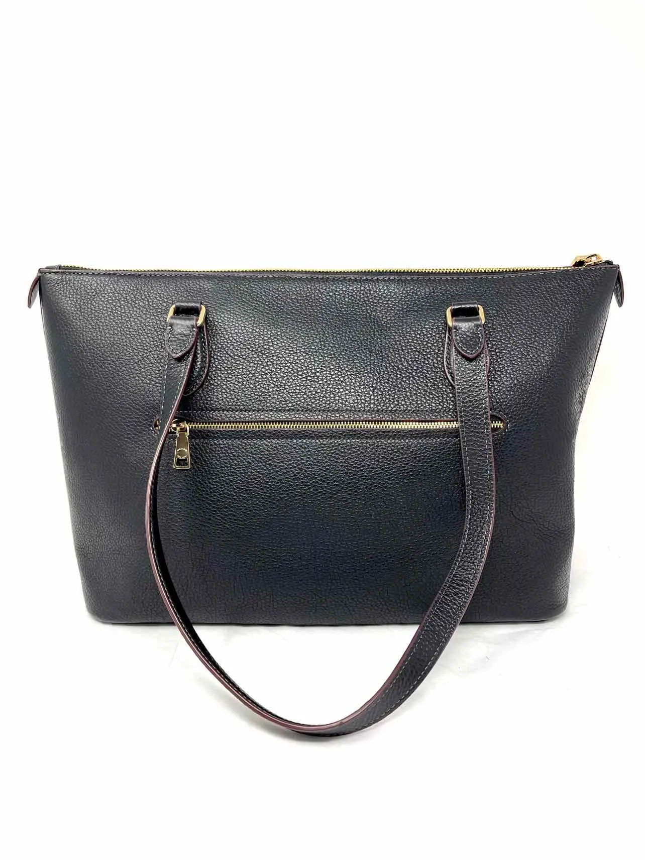 Coach Black Pebbled Leather Designer Tote