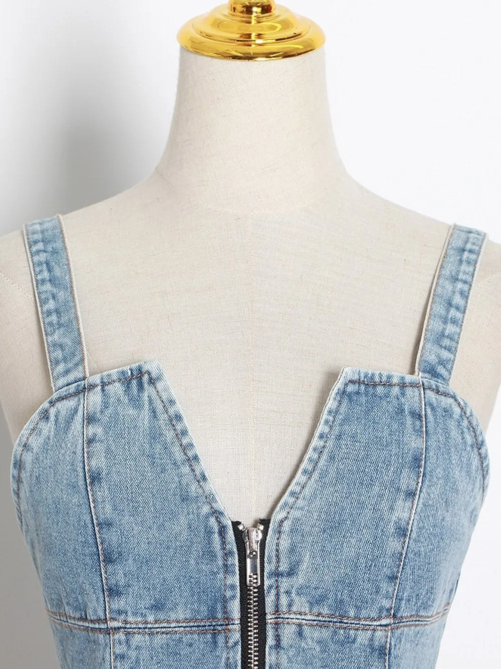 Denim Corset