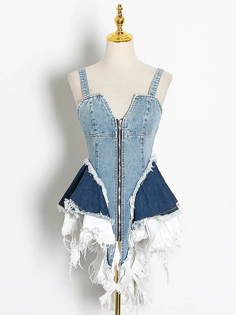 Denim Corset