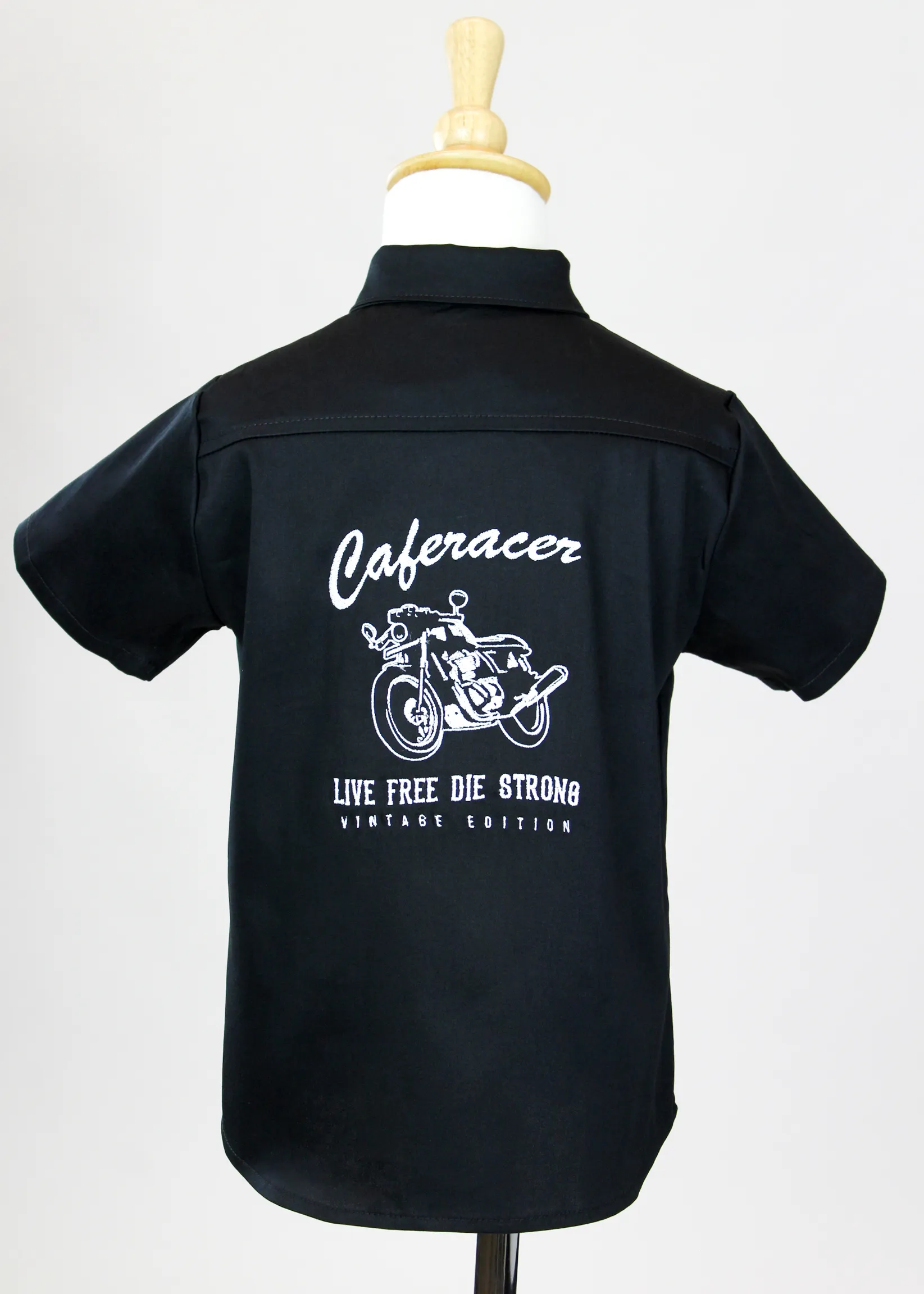 Embroidered Caferacer Boy Top #LBET-CR