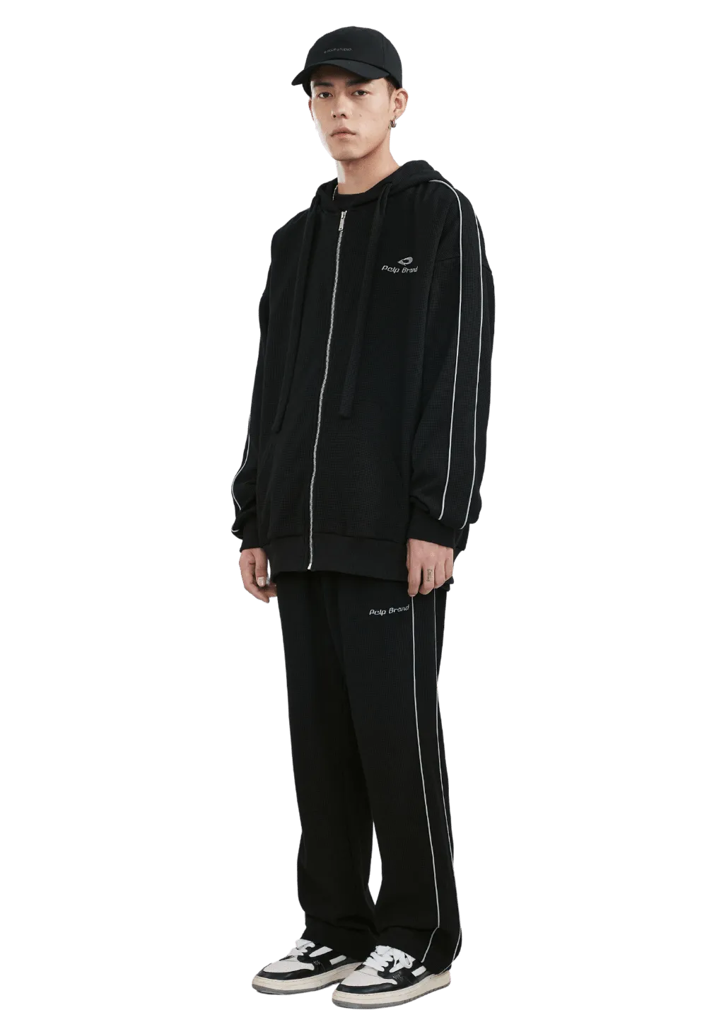 Embroidered Houndstooth Sweatpant