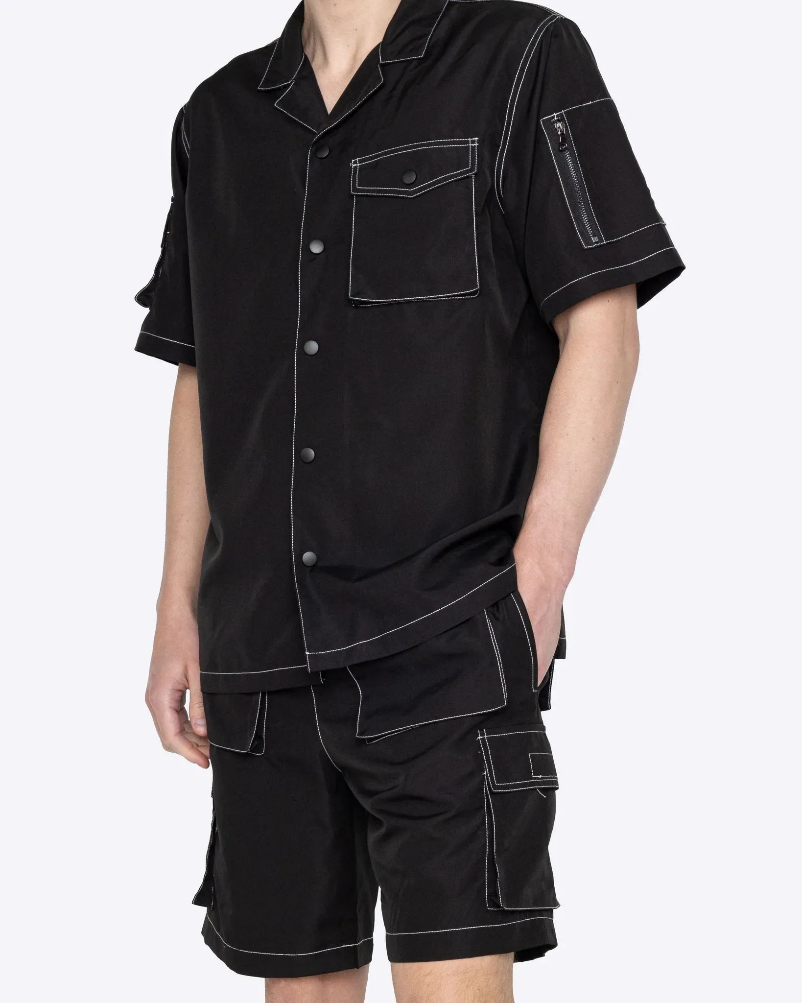 EPTM REWORK SNAP SHIRT BLACK