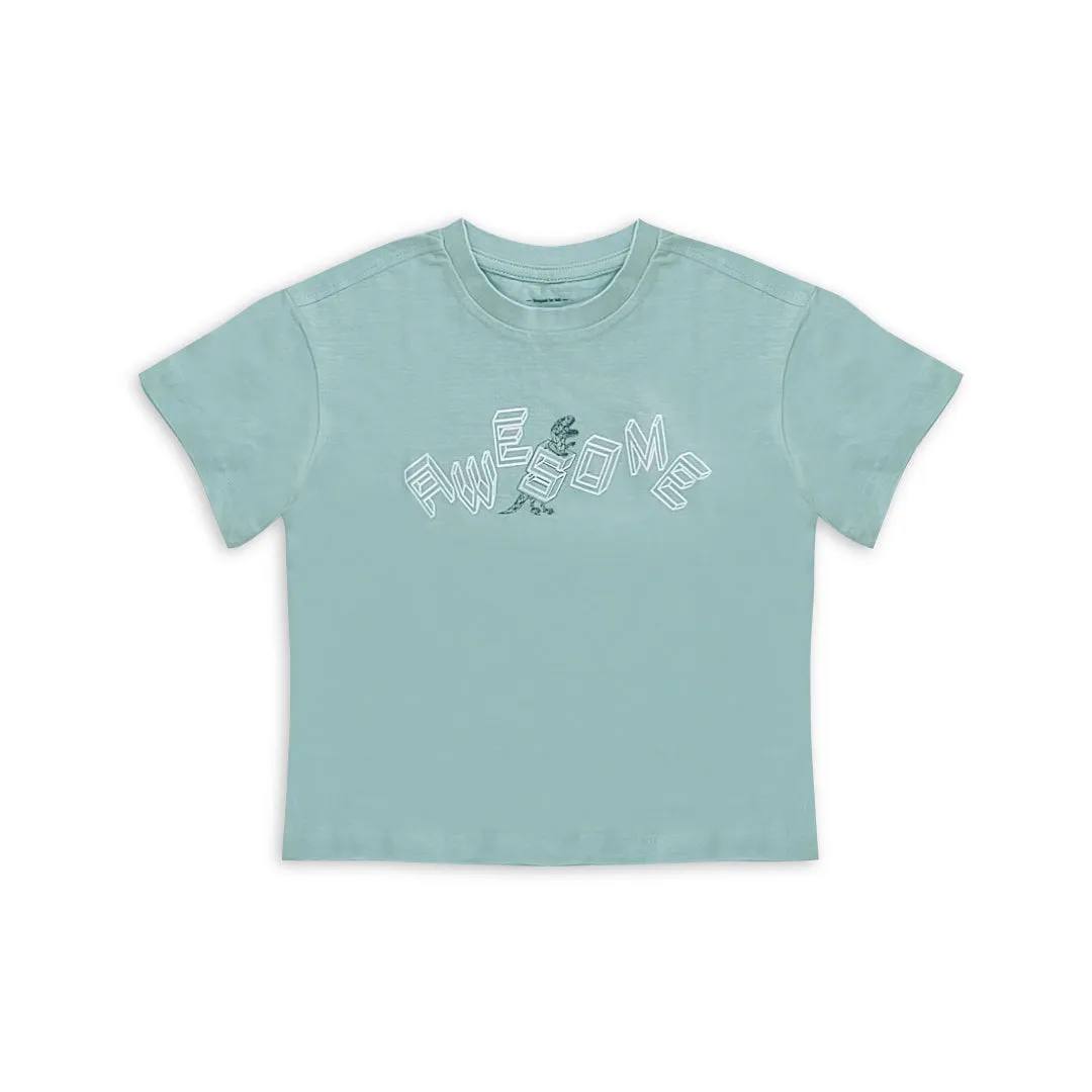 FF - Kids 'Aqua' Printed Cotton T-Shirt FF727