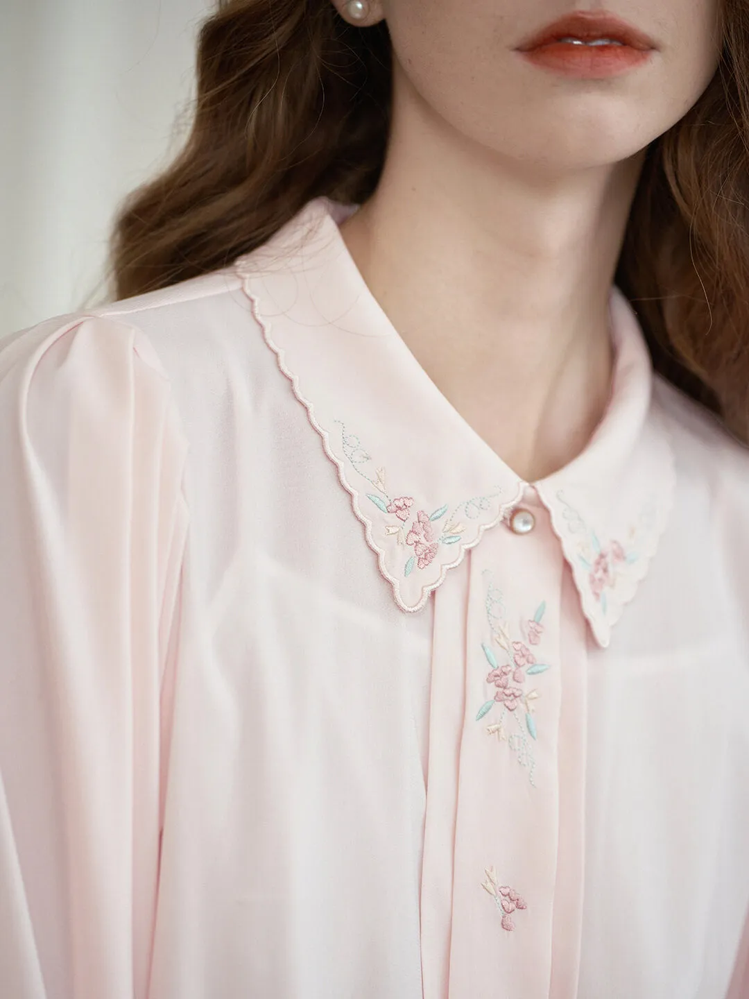 【Final Sale】Lexi Vintage Embroidered Blouse