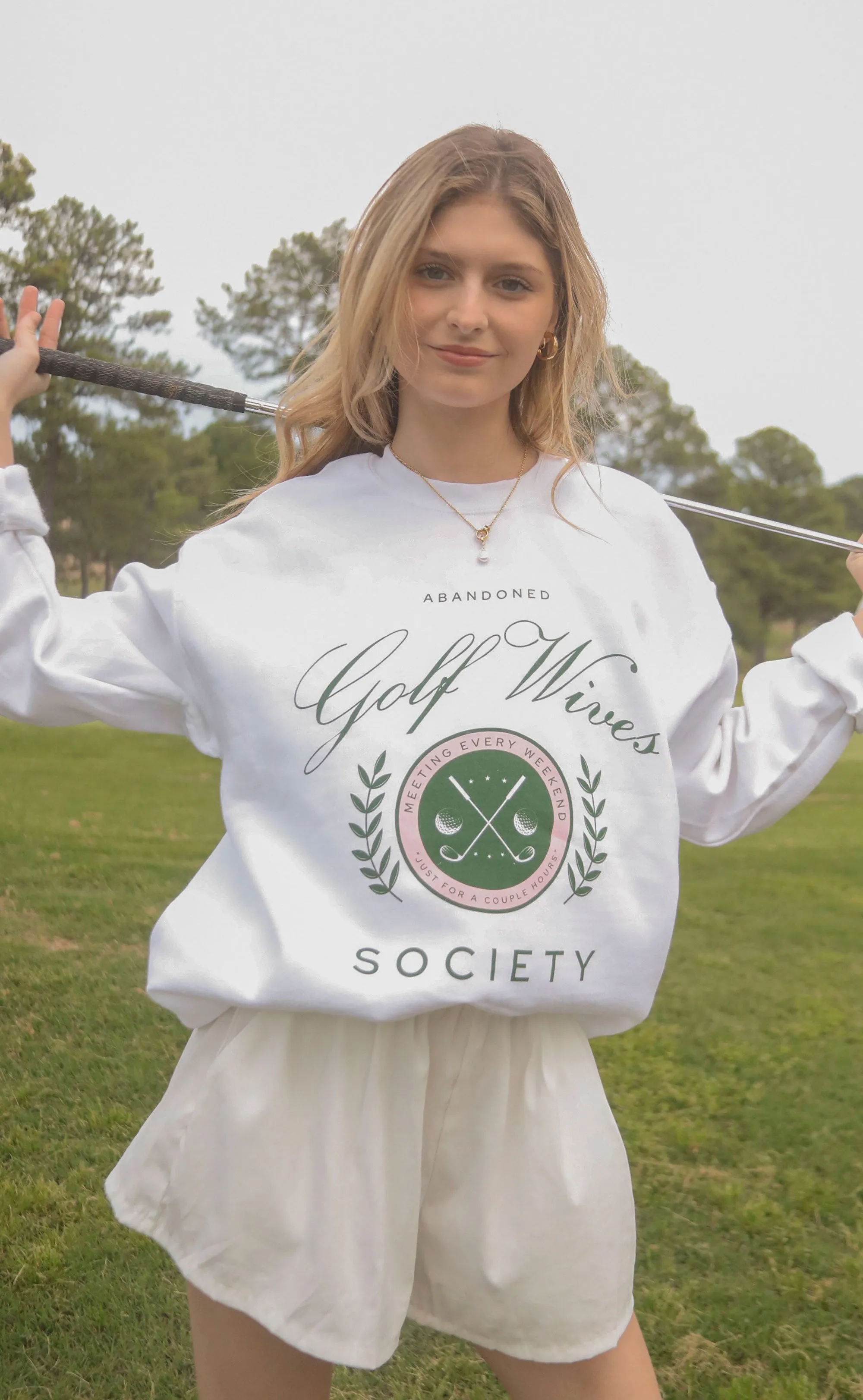 friday   saturday: golf wives sweatshirt