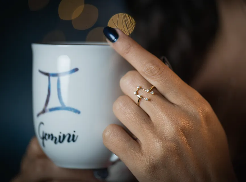 Gemini Constellations Ring.