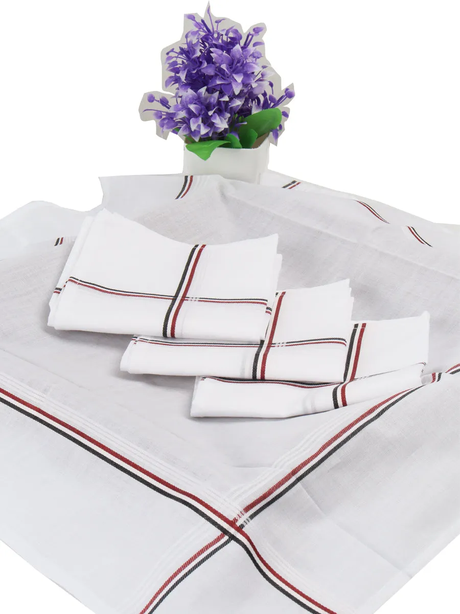 Good Feel ADMK Handkerchief White ( 5 PCs Pack )