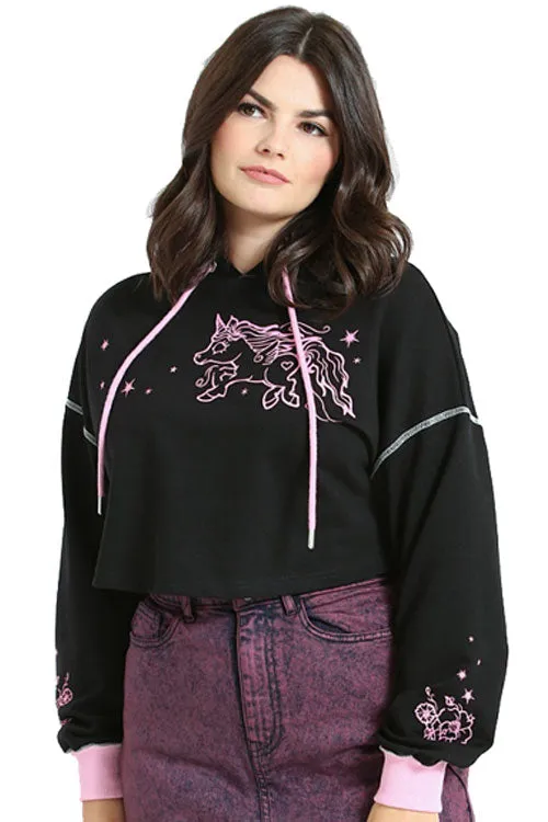 Hell Bunny Star Catcher Hoodie Pink Unicorn - HOODIE ONLY