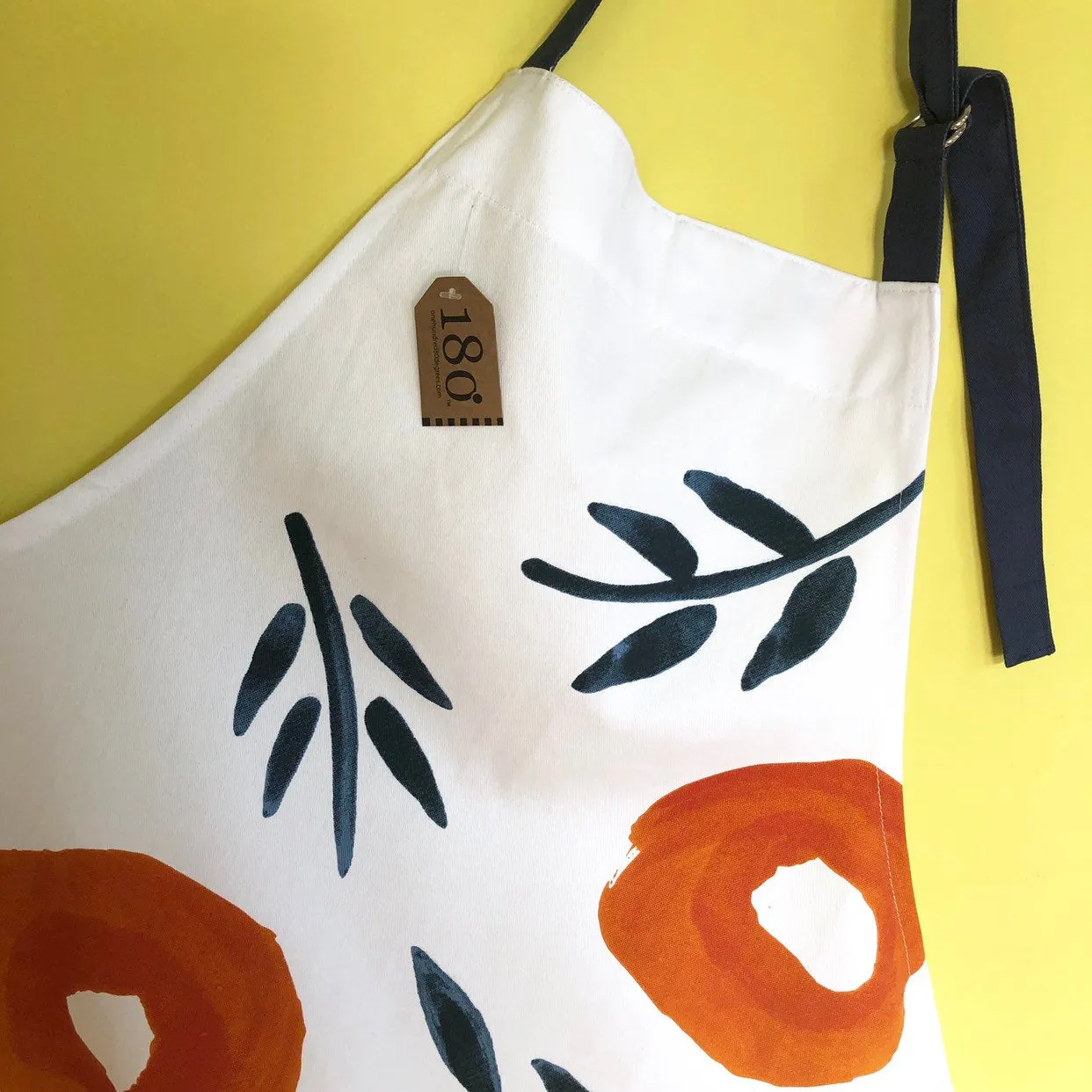 Inky Poppies Apron