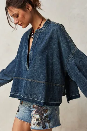 JUDE DENIM PULLOVER