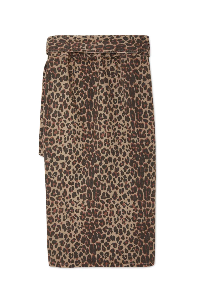 Leopard Lucia Denim Jaspre Skirt