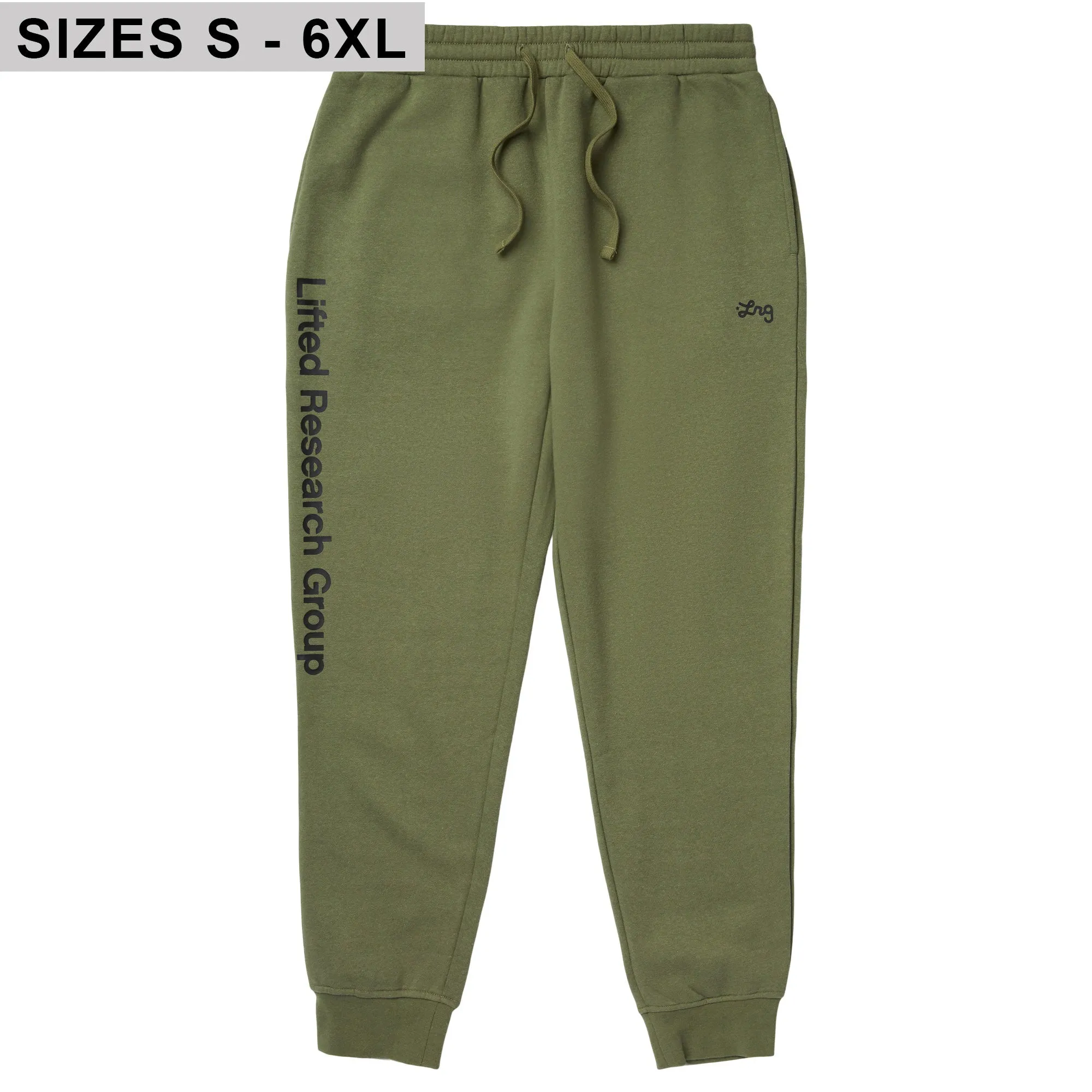 LIFTED SCRIPT JOGGER SWEATPANTS - OLIVINE