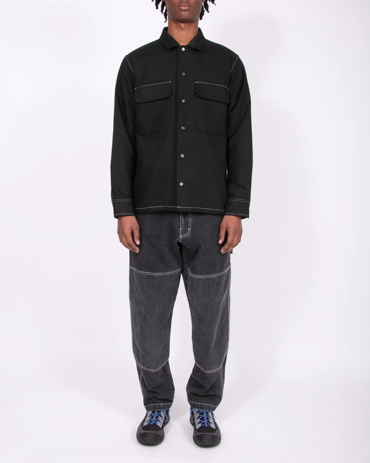 LS Boxy Shirt - Black