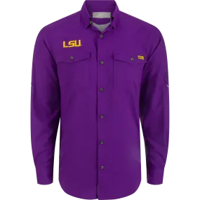 LSU Frat Dobby Long Sleeve Shirt