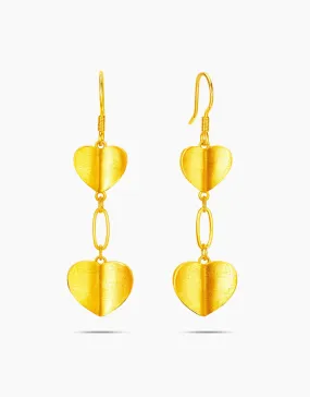 LVC 9IN Carla Matched Love 999 Gold Drop Earrings