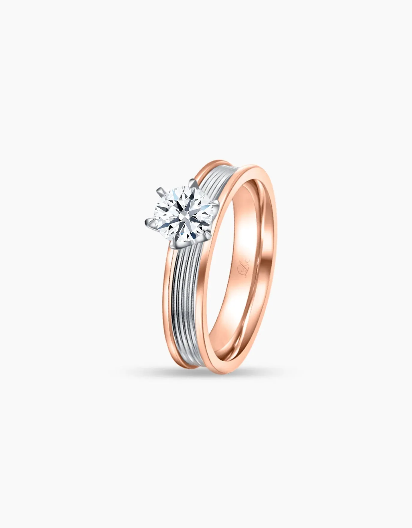 LVC Precieux Promise (Slim) Diamond Ring in 6 prongs