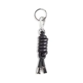 Markberg Black Leather Knot Keyring