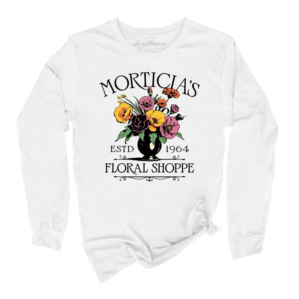 Morticia's Floral Shoppe Long Sleeve Tee