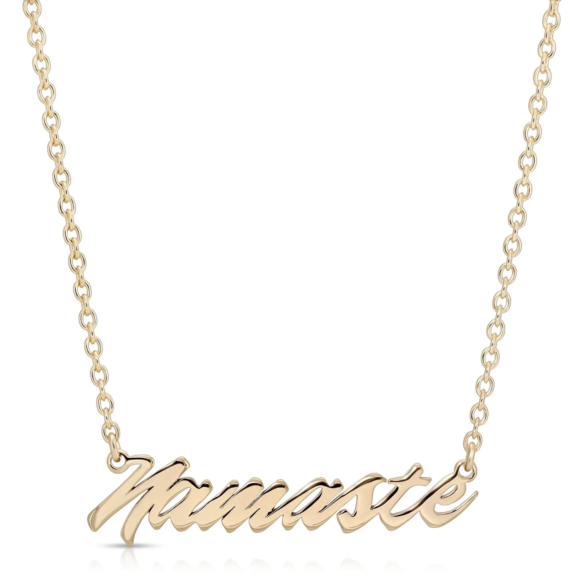 Namaste Script Necklace