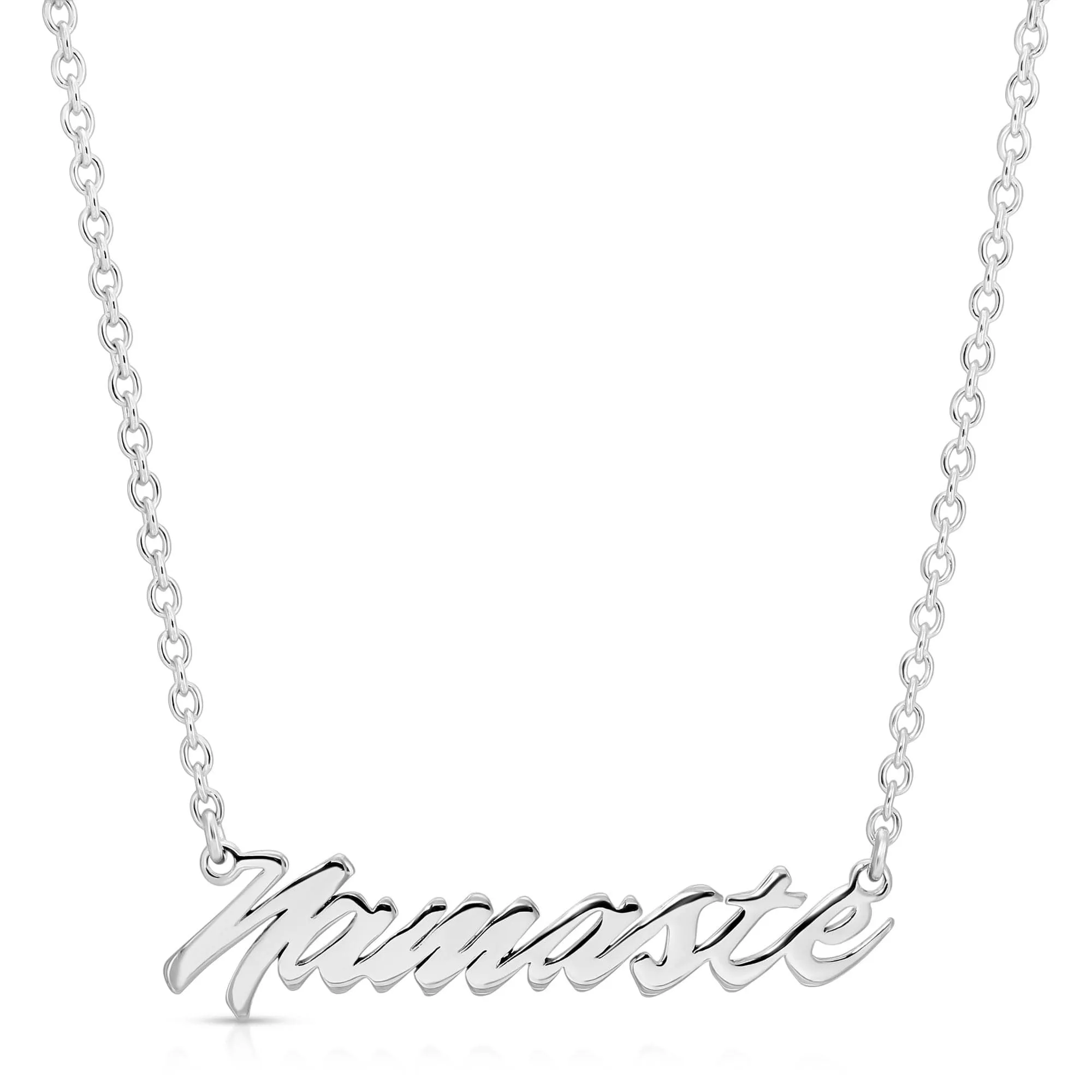 Namaste Script Necklace