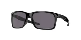 Oakley Mens Portal X Polished Black Frames - Prizm Gray Lens - Polarized Lens