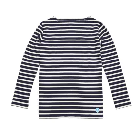 Orcival Long Sleeve Marinière T-shirt in Navy / Ecru