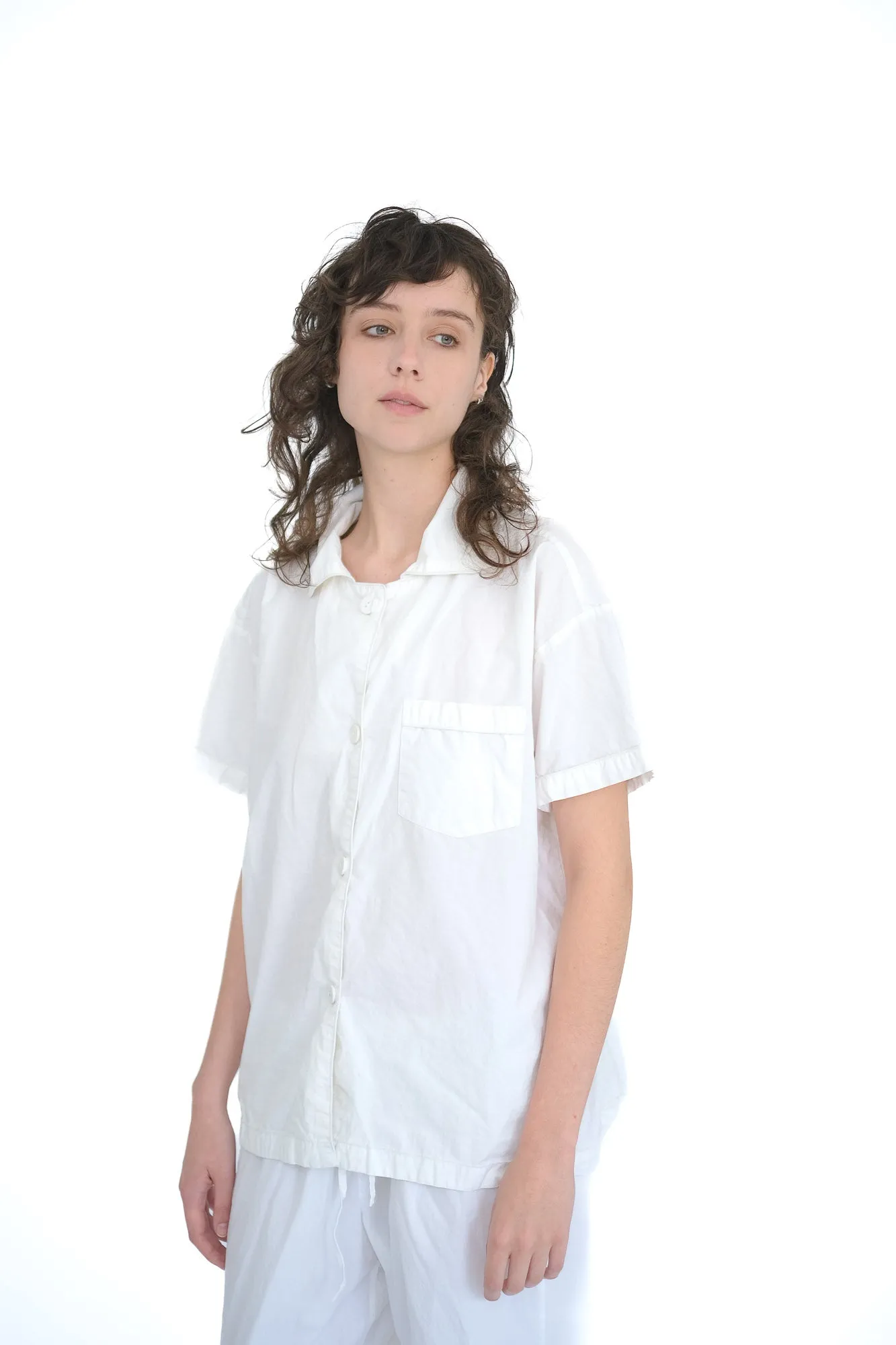 Oversize Set with Short Sleeves,  White