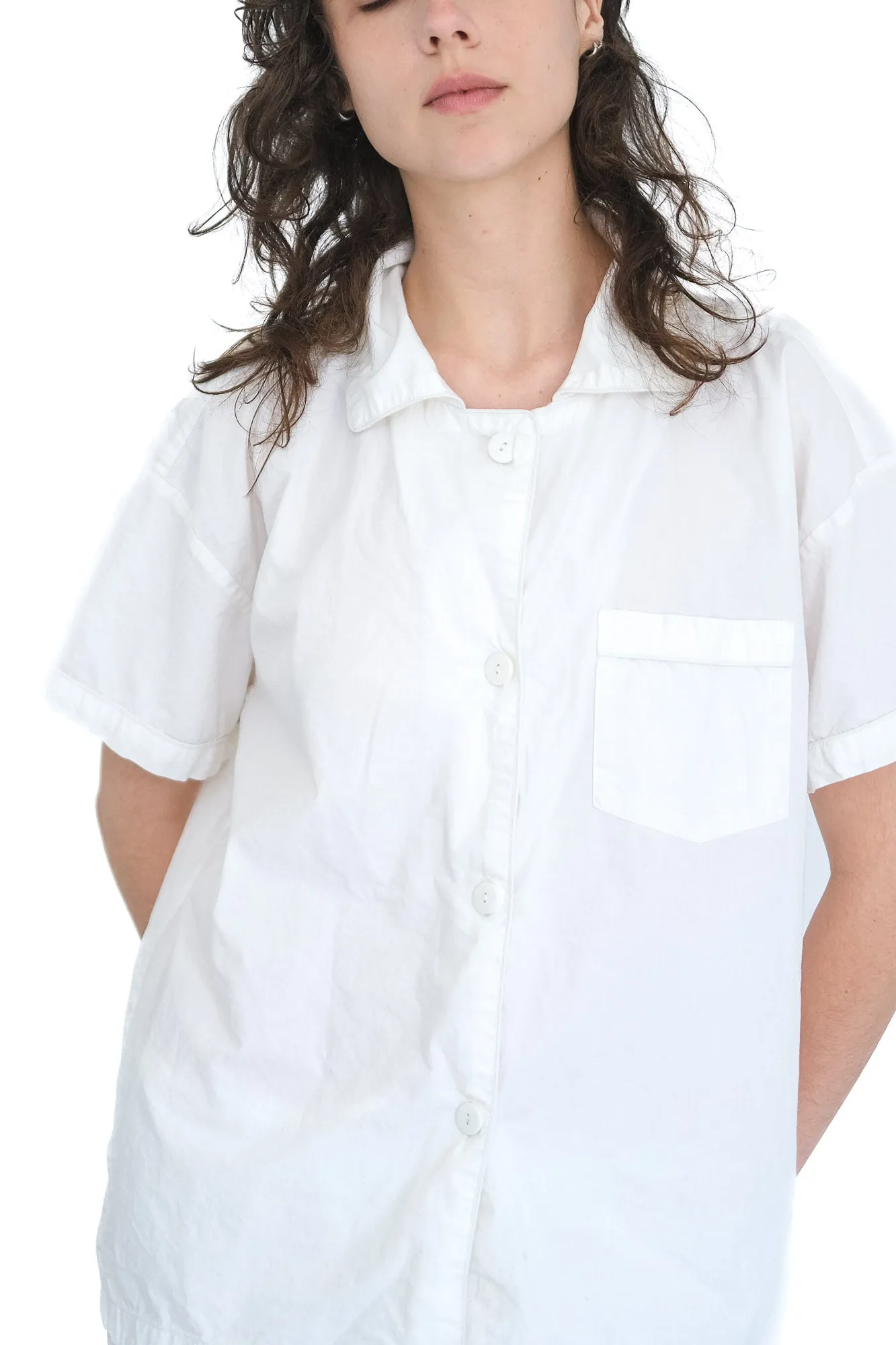 Oversize Set with Short Sleeves,  White